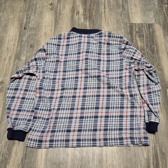 Vintage Tommy Hilfiger Plaid Polo Shirt Long Sleeve Collared Top Boys Size 7 - Picture 3 of 7